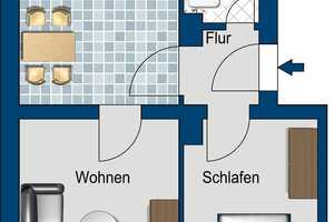 Flingern: 2-Zimmer-Wohnung mit modernem Bad und Balkon – Kettwiger Str. 42, 40233 Düsseldorf – Vorschaubild 7