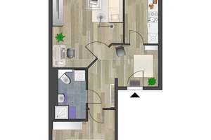 Tolle Balkonwohnung mit großer Dusche – Scheffelstr. 60, 9120 Helbersdorf, Chemnitz – Vorschaubild 8
