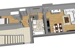 1,5 Zimmer Appartement, möbliert im Glockenbachviertel – Baaderstraße 36, 80469 Gärtnerplatz, München – Vorschaubild 2
