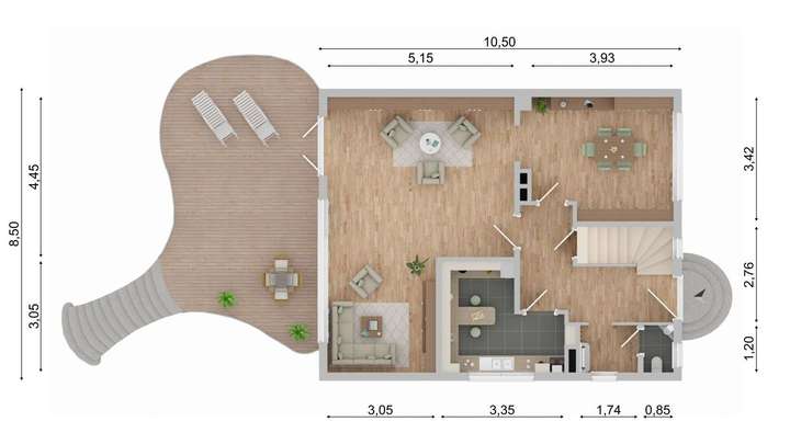 Grundriss Erdgeschoss