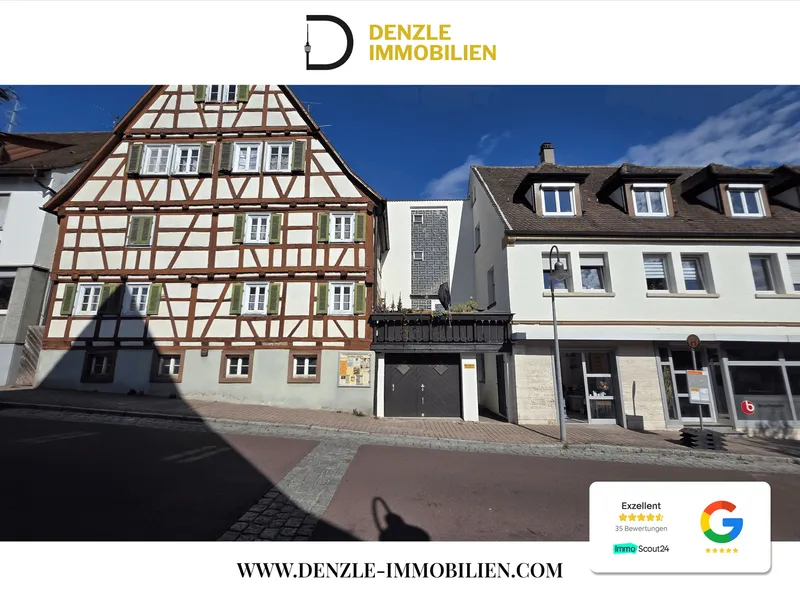7Rm Fachwerkhaus + Wohn-Geschäftshaus – Leonberg-Eltingen – denkmalgeschützt