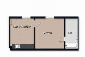 Charmante 2-Zimmer-Wohnung mit Einbauküche in Mainz-Weisenau – Die vollständige Adresse der Immobilie erhältst du vom Anbieter., 55130 Weisenau, Mainz – Vorschaubild 7