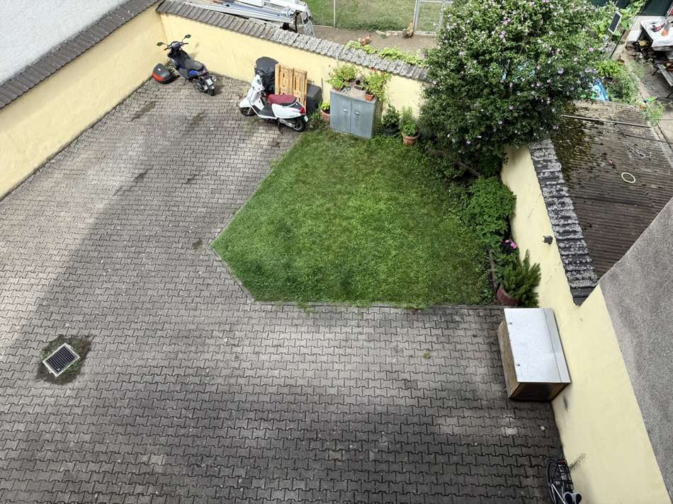 Aussicht auf den Hof