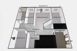 Nahezu kernsanierte EG Whg. 118m² + 32m² Terrasse in Nieder Eickum – Die vollständige Adresse der Immobilie erhältst du vom Anbieter., 32051 Herford – Vorschaubild 20