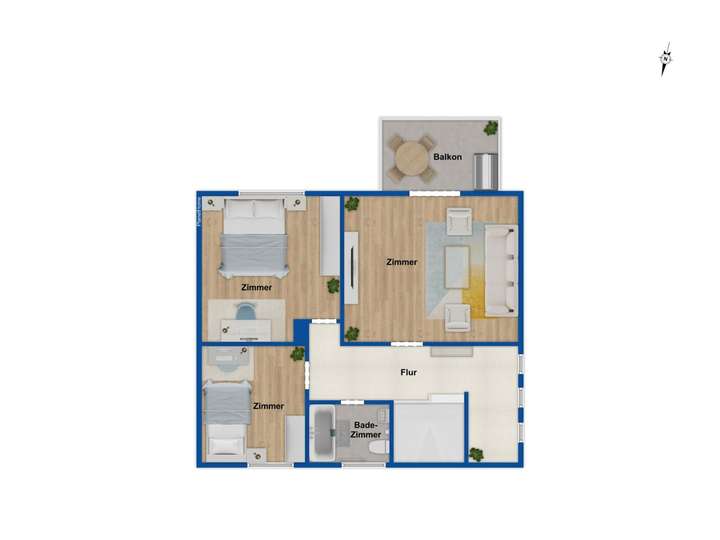 Grundriss Obergeschoss