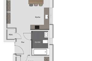 Neubau - ANGERKRONE! Stilvolle 2-Zimmer Wohnung! 2 Balkone! Aufzug! Tiefgarage! Zentrale Lage! – 40489 Angermund, Düsseldorf – Vorschaubild 15