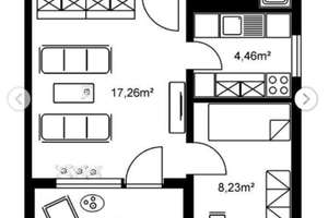 1,5-Zimmer-Wohnung im 7. OG mit Skylineblick | Frankfurt-Hausen