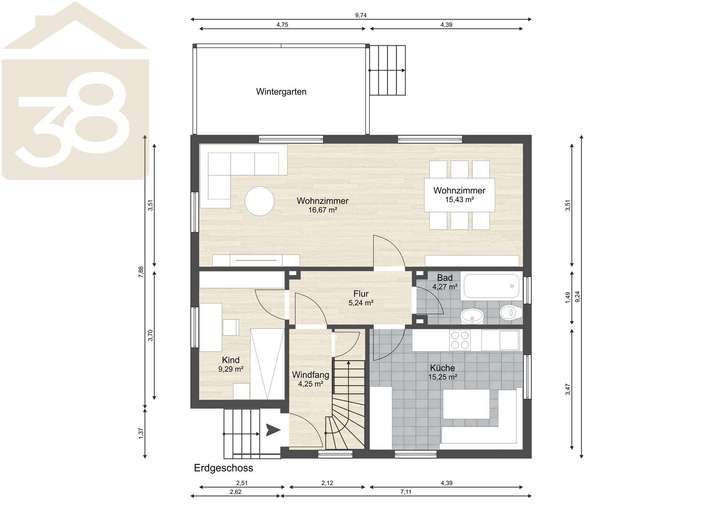 Grundriss EG