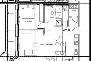 moderne 2 Zimmer Wohnung mit Balkon und EBK