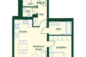 Ab Juli bezugsfertig und KFW 40 förderfähig! Moderne 2-Zimmer-Wohnung mit einem Südbalkon – Die vollständige Adresse der Immobilie erhältst du vom Anbieter., 13158 Wilhelmsruh, Berlin – Vorschaubild 9