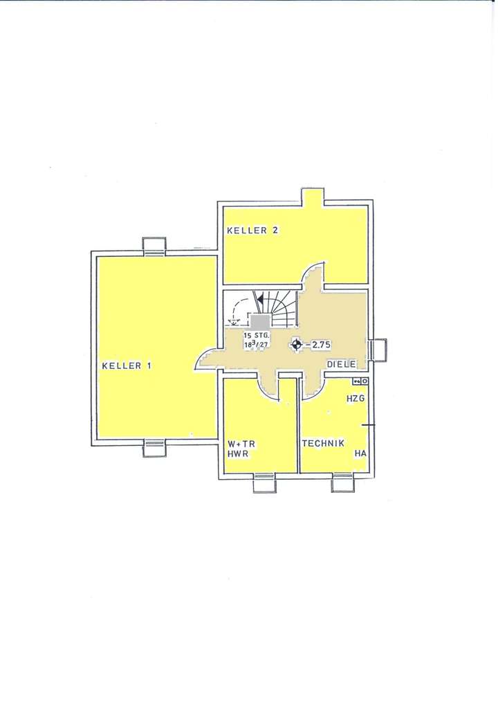 Grundriss  Keller