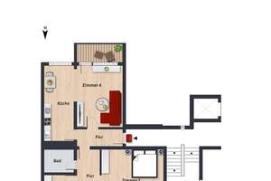 Familienfreundliche 4-Zimmer-Wohnung im beliebten Detmerode // 4.OG links – John-F.-Kennedy-Allee 63, 38444 Detmerode, Wolfsburg – Vorschaubild 3