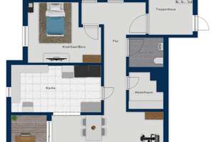 ca. 20qm Sonnen-Loggia + + 3 Zimmer in Wendschott + + Aufzug + gr. Kellerraum – Die vollständige Adresse der Immobilie erhältst du vom Anbieter., 38448 Wendschott, Wolfsburg – Vorschaubild 14