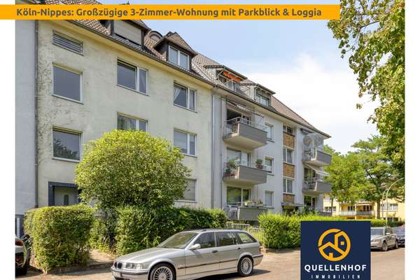 Köln-Nippes: Vermietete 3-Zimmer-Wohnung mit Loggia im gepflegten 4-Parteienhaus