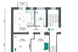Stilvolle 2-Zi-WE mit großer Wohnküche u. EBK, Parkett, Balkon in beliebter Wohnlage / Stadtfeld-Ost – 39108 Stadtfeld Ost, Magdeburg – Vorschaubild 22