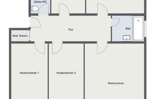 Helle 4-Zimmer Wohnung im 5. OG mit Balkon in Regensburg-Westenviertel – 93049 Westenviertel, Regensburg – Vorschaubild 10