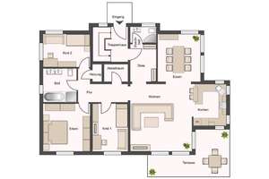 Sie hier? Wir auch! Stilvolle Erdgeschosswohnung mit 2 Bädern, Terrasse und Gartenanteil – Die vollständige Adresse der Immobilie erhältst du vom Anbieter., 67346 Süd, Speyer – Vorschaubild 3