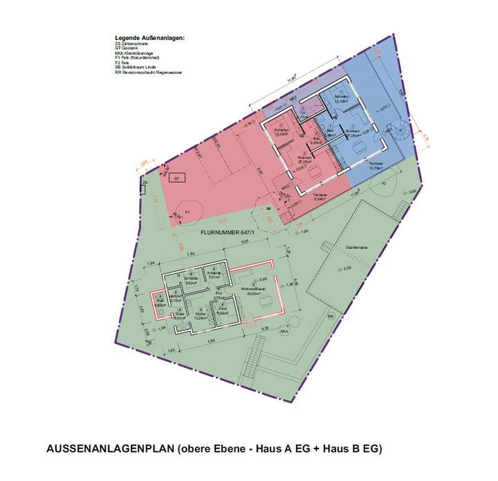 Grundstücksaufteilung