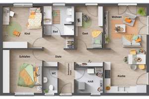 Der Bungalow für jedes Alter – modern und vielseitig – Die vollständige Adresse der Immobilie erhältst du vom Anbieter., 76297 Stutensee – Vorschaubild 5