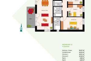 4-Zimmer-Neubauwohnung – Die vollständige Adresse der Immobilie erhältst du vom Anbieter., 69126 Rohrbach, Heidelberg – Vorschaubild 3