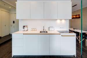 Möbliert: FRIENDS Tower: Elegante 1,5-Zimmer Wohnung – Die vollständige Adresse der Immobilie erhältst du vom Anbieter., 80639 Nymphenburg, München – Vorschaubild 5