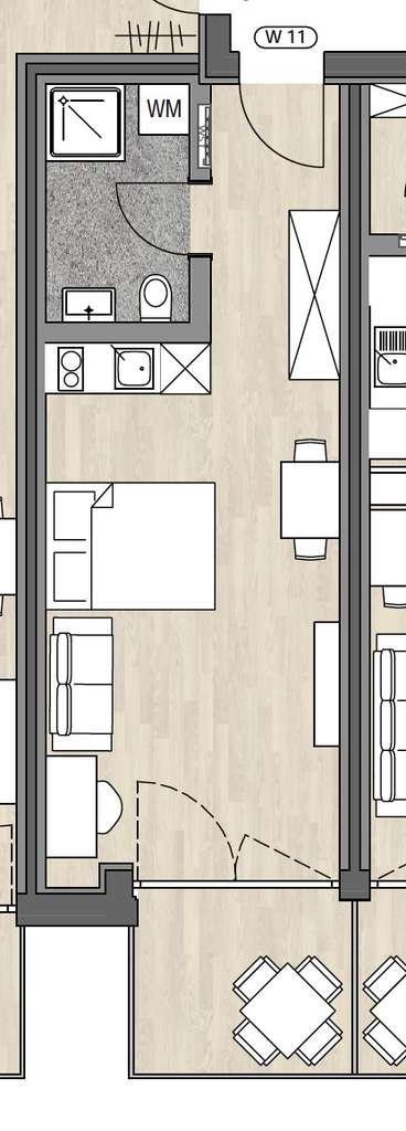Immobilie in Pentling - Whg 11 P9 - Apartment mit Balkon - KWF 40 - Bild 1