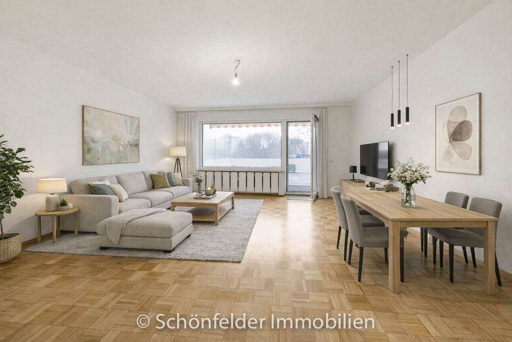 Immobilie in Oberursel - Attraktive 4 Zimmerwohnung mit großer Balkonterrasse, Garage und 2 Kellern - sogar provisionsfrei - Bild 1