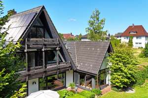 Ikonisches A-Frame-Architektenhaus von Hans-Wilhelm Bökamp | Sauna | 13,6-kWp-PV-Anlage & Energiekla – Die vollständige Adresse der Immobilie erhältst du vom Anbieter., 32584 Löhne – Vorschaubild 6