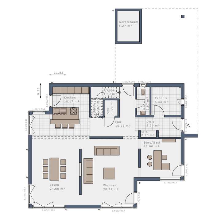 Grundriss Erdgeschoss
