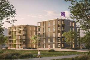 Neubau 2-Zi.-Mietwohnung am Spinelli Park mit WBS – Leonie-Ossowski-Promenade 23, 68309 Käfertal, Mannheim – Vorschaubild 1