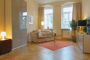 möblierte 2,5-Zimmer-Wohnung in stilvollem Wohnhaus – Bergmannstr. 38, 1309 Striesen-West, Dresden – Vorschaubild 5