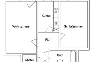 Sonnige 2-Zimmer-Wohnung mit Balkon in Schloßchemnitz – Tannenstraße 17, 9113 Chemnitz – Vorschaubild 8