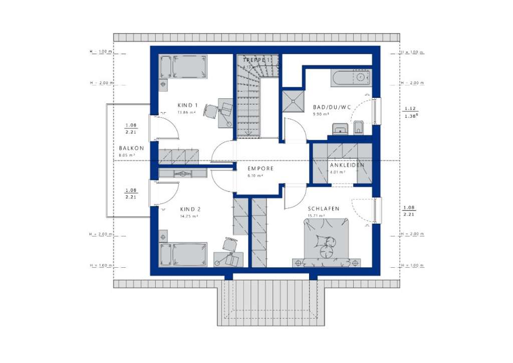 Immobilie in Wadersloh - EVOLUTION 124 von Bien-Zenker - Maßgeschneidertes Wohnglück in Wadersloh - Bild 4