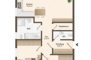 Modern wohnen in Dietfurt/Töging – helle 3-Zimmer-Wohnung mit Balkon und Aufzug – Die vollständige Adresse der Immobilie erhältst du vom Anbieter., 92345 Dietfurt an der Altmühl – Vorschaubild 23
