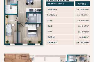 Wohnen mit Charakter – exklusive 3-Zimmer-Wohnung mit Balkon – Die vollständige Adresse der Immobilie erhältst du vom Anbieter., 53111 Bonn-Zentrum, Bonn – Vorschaubild 8
