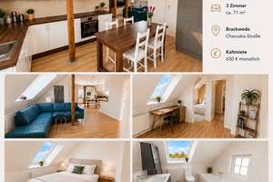 Dachgeschosswohnung mit Loggia in Bielefeld-Brackwede