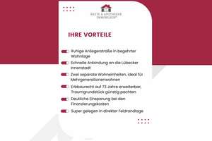 Ein Bungalow - unzählige Möglichkeiten: Großzügiges Zweifamilienhaus -  traumhaftes Grundstück! – Die vollständige Adresse der Immobilie erhältst du vom Anbieter., 23562 Sankt Jürgen, Lübeck – Vorschaubild 2