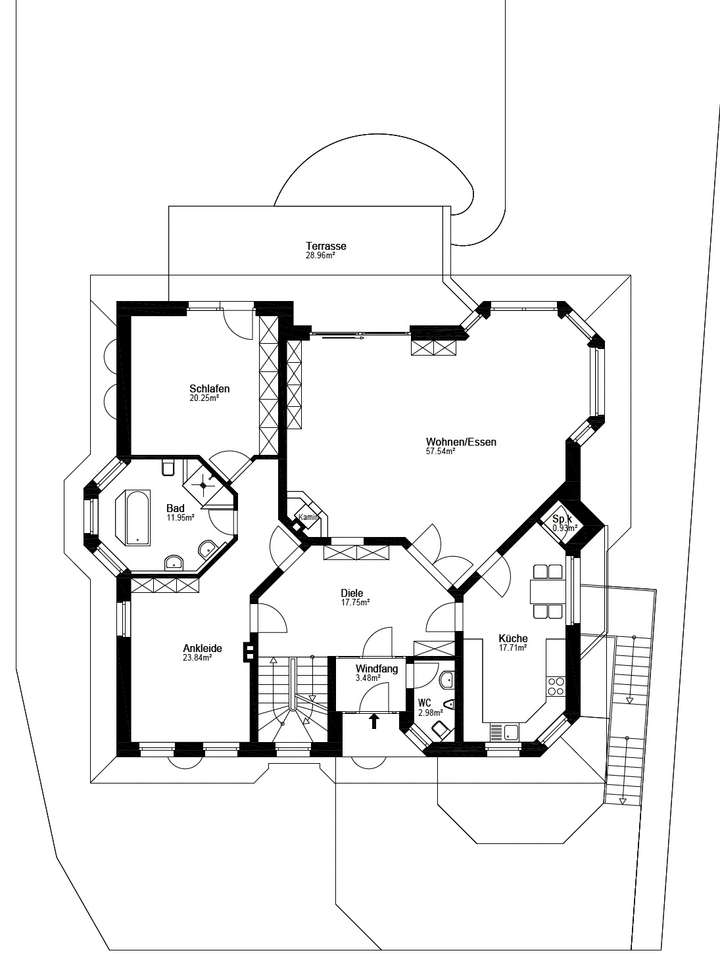 Grundriss Erdgeschoss