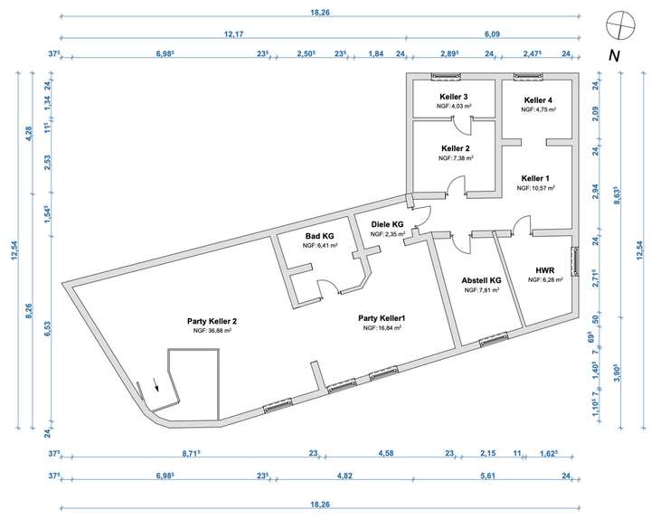 S&P | Grundriss Kellergeschoss