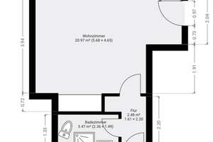 1-Zimmer-Dachgeschosswohnung mit Balkon in Osnabrück-Eversburg zu vermieten. – Die vollständige Adresse der Immobilie erhältst du vom Anbieter., 49090 Eversburg, Osnabrück – Vorschaubild 2