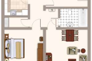 Attraktive 3-Zimmer-Wohnung in Mönchengladbach – Vielfältiges Wohnambiente – An den Hüren 121, 41066 Uedding, Mönchengladbach – Vorschaubild 2