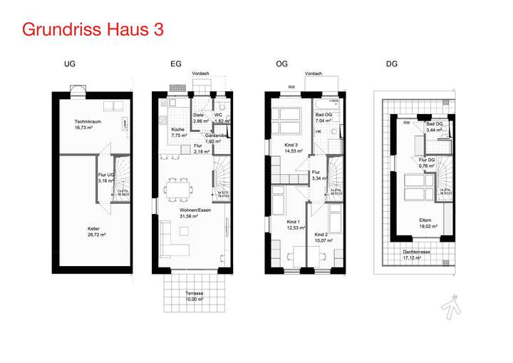 LIVING75 Grundriss Haus 3