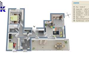 Attraktive ETW mit Premium-Outdoorfläche! – 22457 Schnelsen, Hamburg – Vorschaubild 15