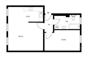 Kastanienallee: Charmante 2 Zimmer Wohnung mit großzügiger Wohnküche, Lift – Kastanienallee 45, 10119 Mitte (Ortsteil), Berlin – Vorschaubild 2