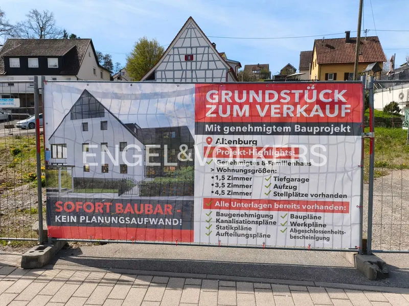 8-unit MFH development – Altenburg, Reutlingen – Baugenehmigung until 2027 - 2