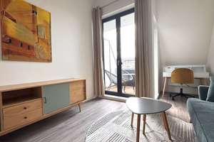 ERSTBEZUG - TOP-LAGE F'Hain | AUFDACHTERRASSE + LOGGIA | EBK | OFFENES STUDIO-APT. | MÖBLIERT | LIFT – Die vollständige Adresse der Immobilie erhältst du vom Anbieter., 10245 Friedrichshain, Berlin – Vorschaubild 14