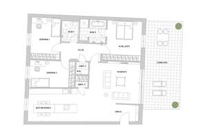 Exklusives Wohnen nahe der Königsallee – stilvolle Wohnung mit Terrasse und Tiefgarage – Jahnstraße 1, 40215 Friedrichstadt, Düsseldorf – Vorschaubild 18