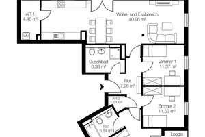 Neu. Hoch. Exklusiv. – Ihr Penthouse zum Erstbezug – Die vollständige Adresse der Immobilie erhältst du vom Anbieter., 22453 Groß Borstel, Hamburg – Vorschaubild 7