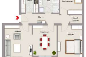 Einziehen und wohlfühlen: Stilvoll sanierte 4-Zimmer-Wohnung mit Loggia – Die vollständige Adresse der Immobilie erhältst du vom Anbieter., 76187 Knielingen, Karlsruhe – Vorschaubild 18