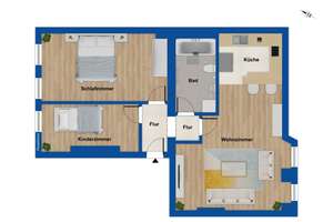Bezugsfreie 3-Zimmer-Wohnung im ruhigen Gartenhaus in Berlin-Friedrichshain – Die vollständige Adresse der Immobilie erhältst du vom Anbieter., 10249 Friedrichshain, Berlin – Vorschaubild 12